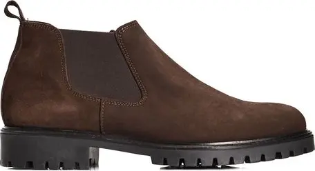 Brown Calfskin Men Boot