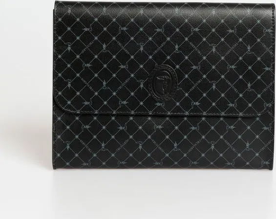 Black Polyester Men Clutch