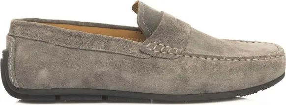 Gray Cowhide Men's Loafer
