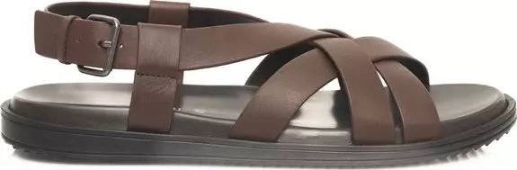 Brown Cowhide Men Sandal