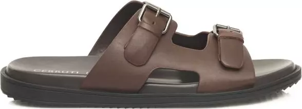 Brown Cowhide Men Sandal