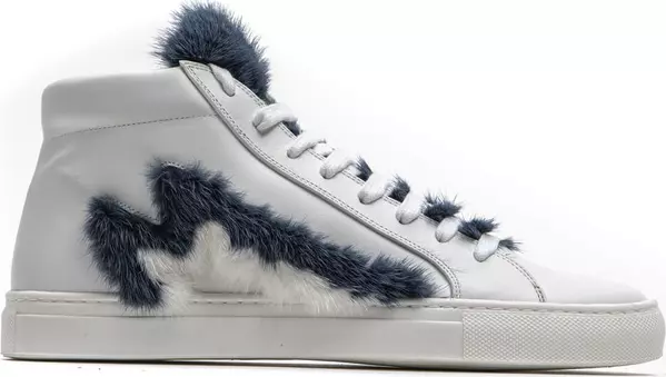 White Leather Women Sneaker