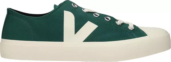 Green Fabric Low Top Sneakers