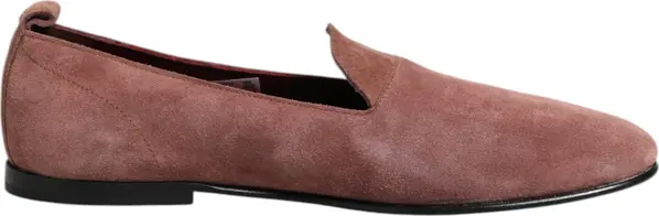 Pink Suede Loafers Formal Men Dress Shoes