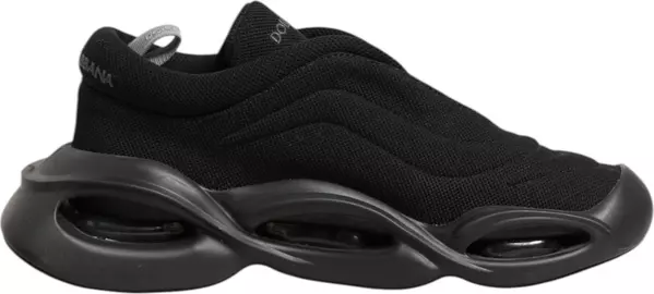 Black Lace Up Wave Low Top Men Sneaker Shoes