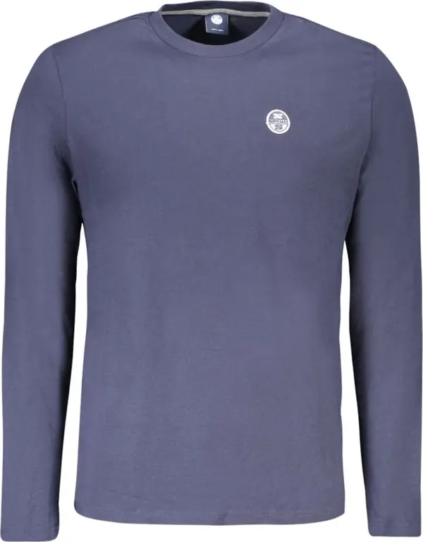 Blue Cotton Men's T-Shirt