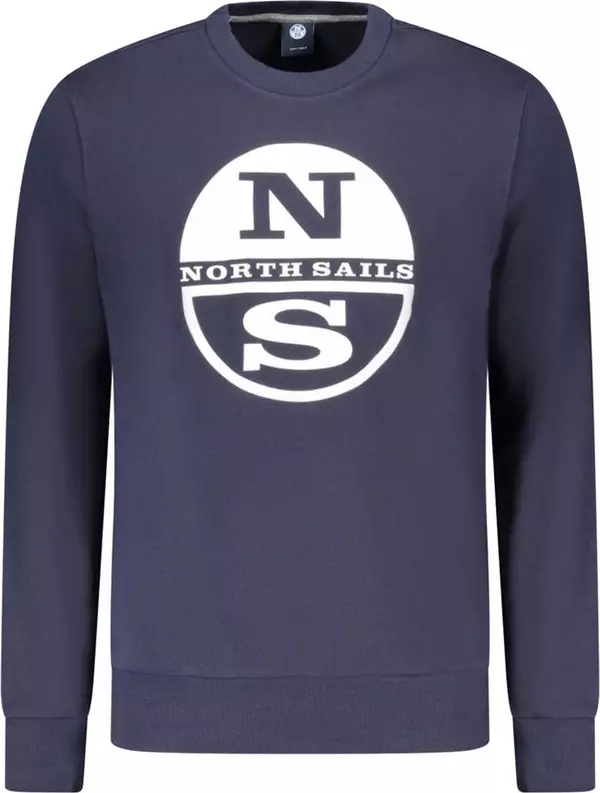 Blue Cotton Men's Sweatshirt
