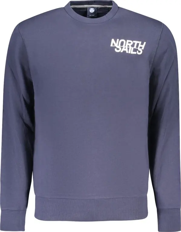 Blue Cotton Men's Sweatshirt