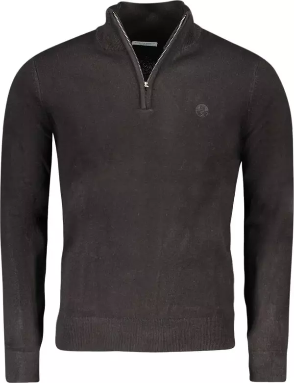 Black Acrylic Men Sweater