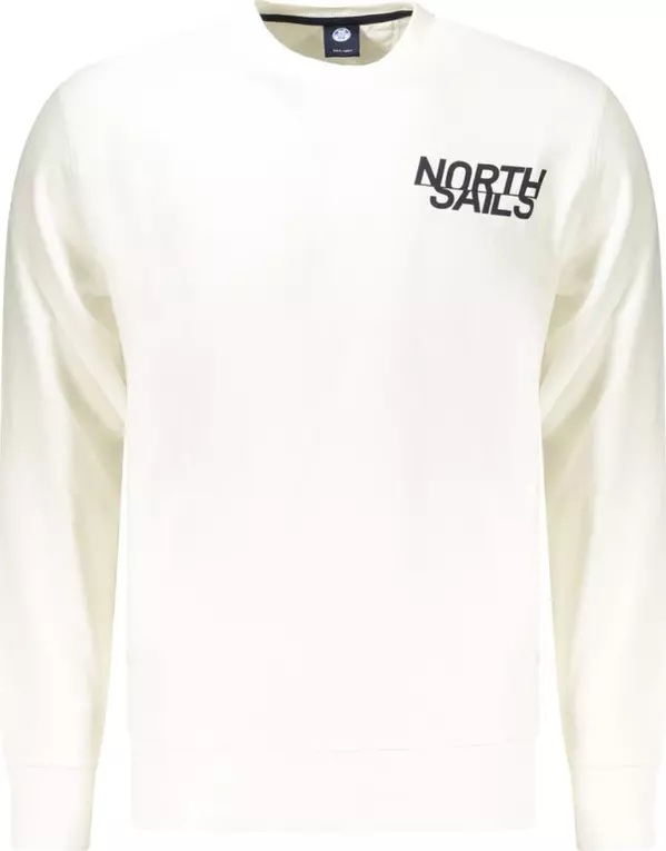 White Cotton Men's Sweatshirt