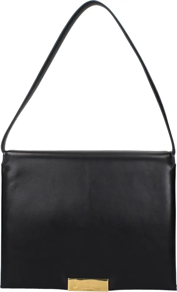 Black Leather Shoulder Bag