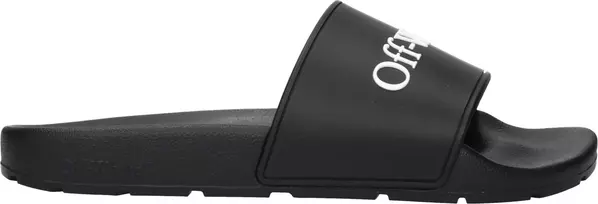 Black Cotton Slippers