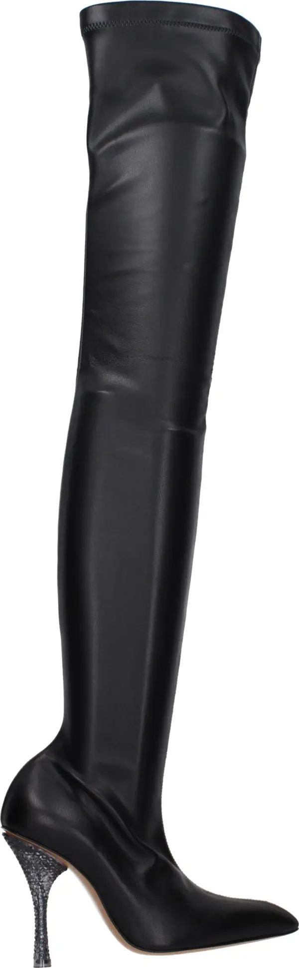Black Leather Over The Knee