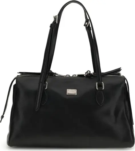 Black Calf Leather Bos Taurus Shoulder Bag