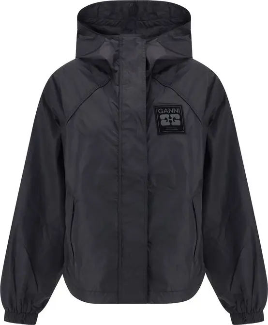 Black Nylon Shell Jacket