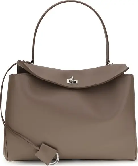 Gray Calf Leather Bos Taurus Shoulder Bag