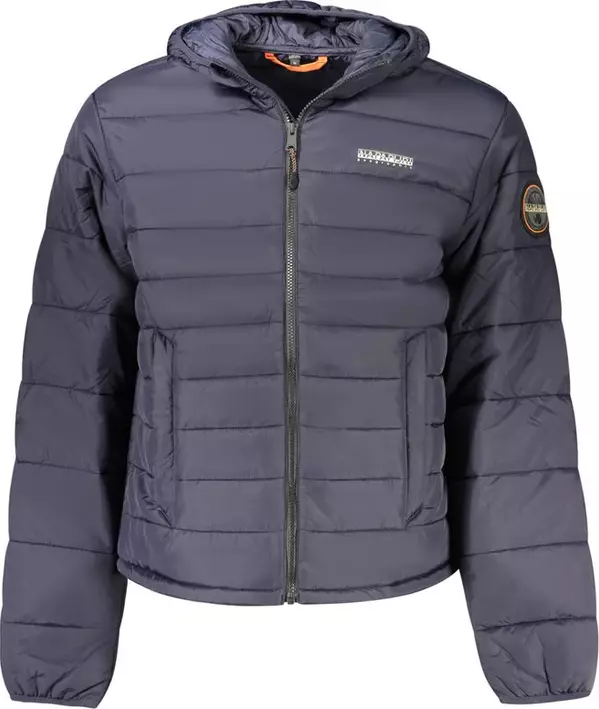 Blue Polyamide Men's Jacket