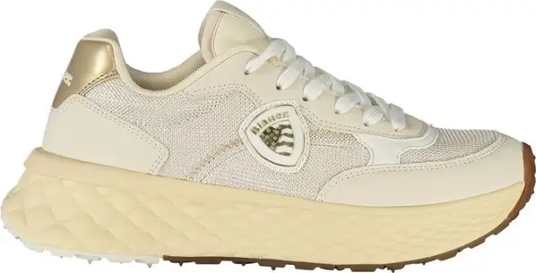 Beige Leather Women Sneaker