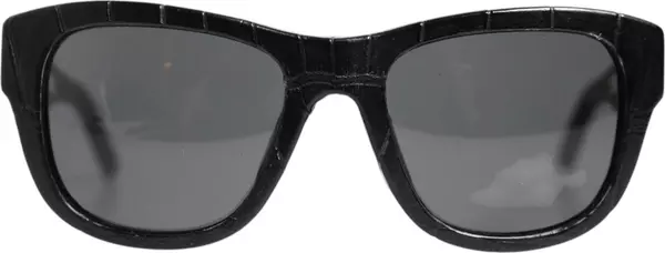 DG4177 Black Leather Frame Tinted Lens Sunglasses