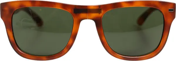 DG6089 Havana Full Rim Round Lenses Foldable Sunglasses
