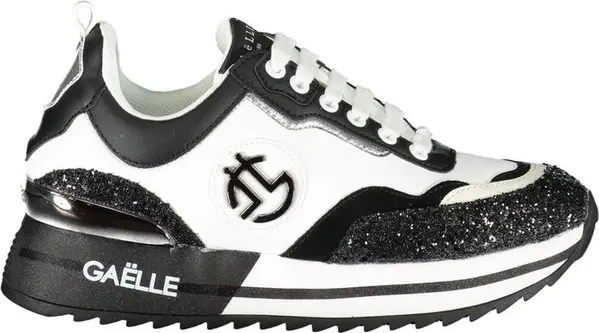 Black Polyurethane Women Sneaker