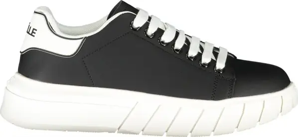 Black Polyurethane Men Sneaker
