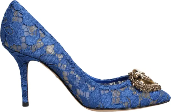 Blue Taormina Lace DEVOTION Pumps Shoes \
