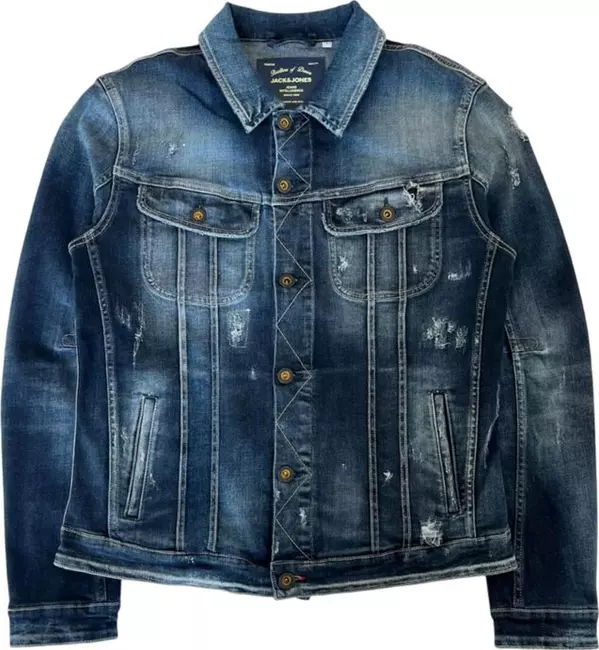 Blue Cotton Men's Denim Jacket