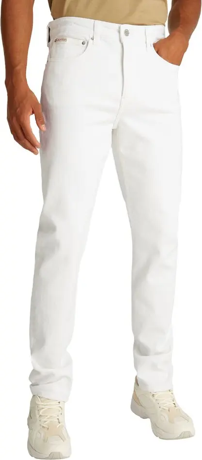 White Cotton Skinny Jeans