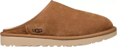 Beige Suede Leather Clogs