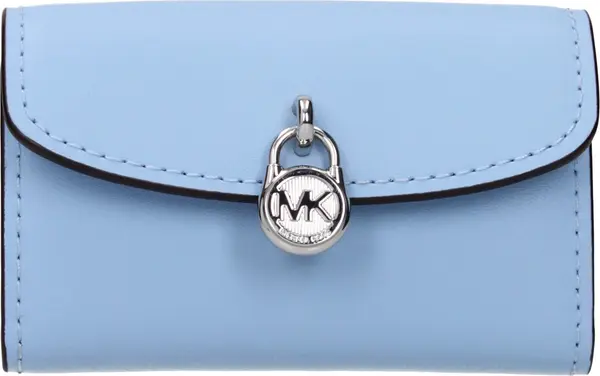 Light Blue Leather Wallet
