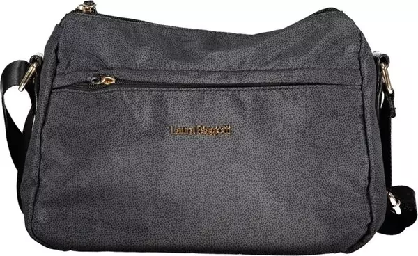 Black Polyester Women Handbag
