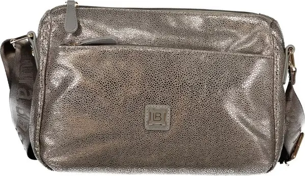 Gray Polyester Women Handbag