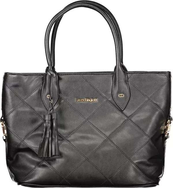 Black PVC Women Handbag