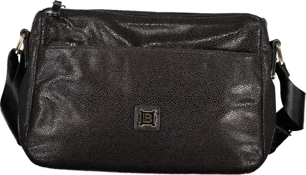 Black Polyester Women's Handbag