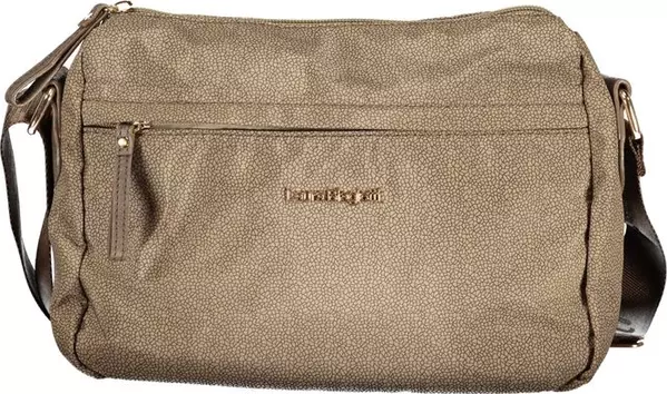 Beige Polyester Women Handbag