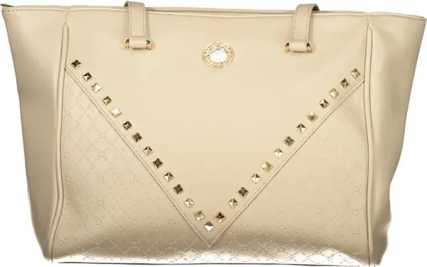 Beige PVC Women Handbag