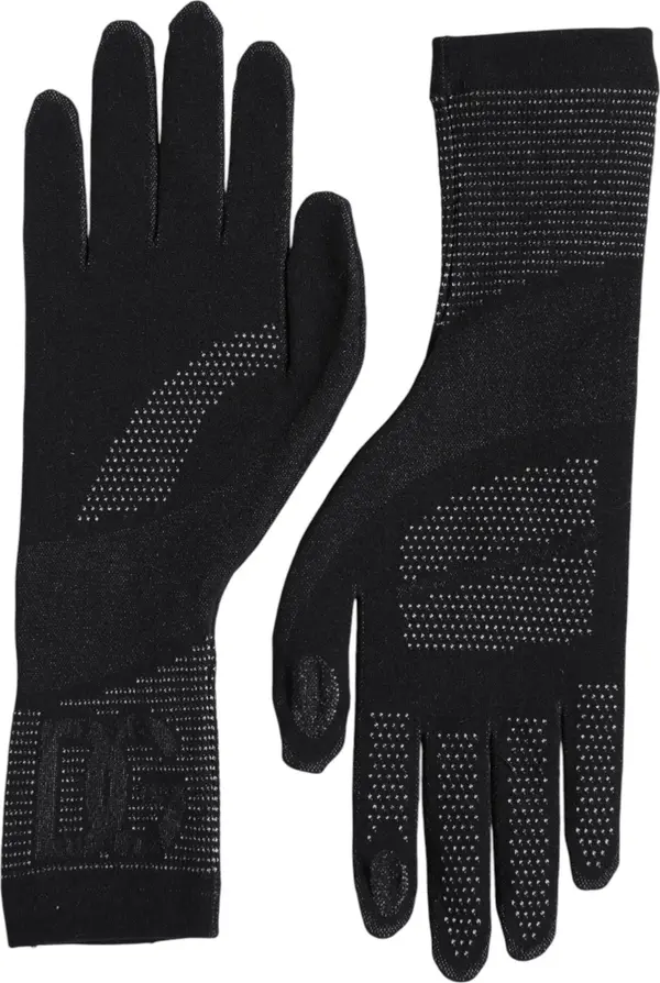 Black DG Logo Cotton Hands Mitten Men Gloves
