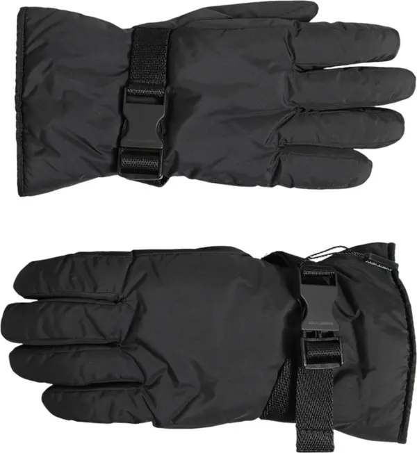 Black Windproof Ski Winter Warm Non Slip Gloves