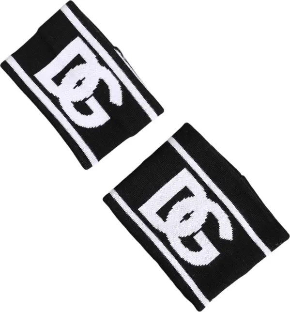 Black White DG Logo Cotton 1 Pair One Wristband