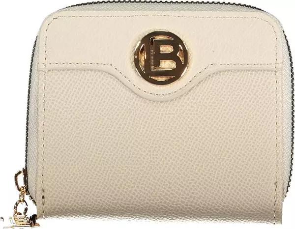 Beige Polyurethane Women Wallet