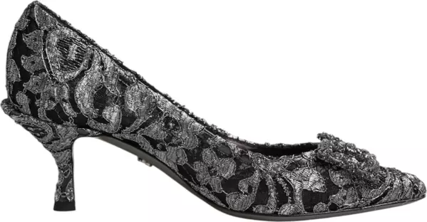 Silver Lace DG Amore Heels Pumps Shoes