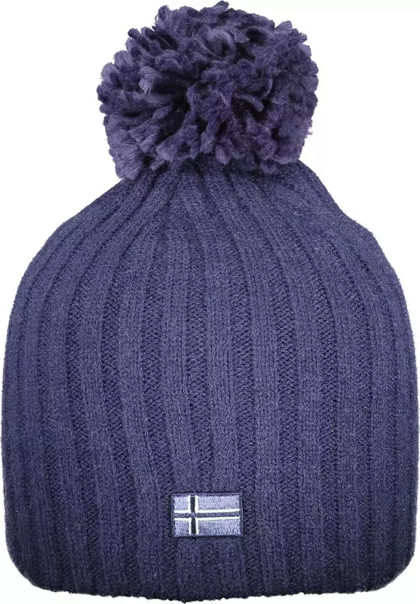 Blue Acrylic Women Cap