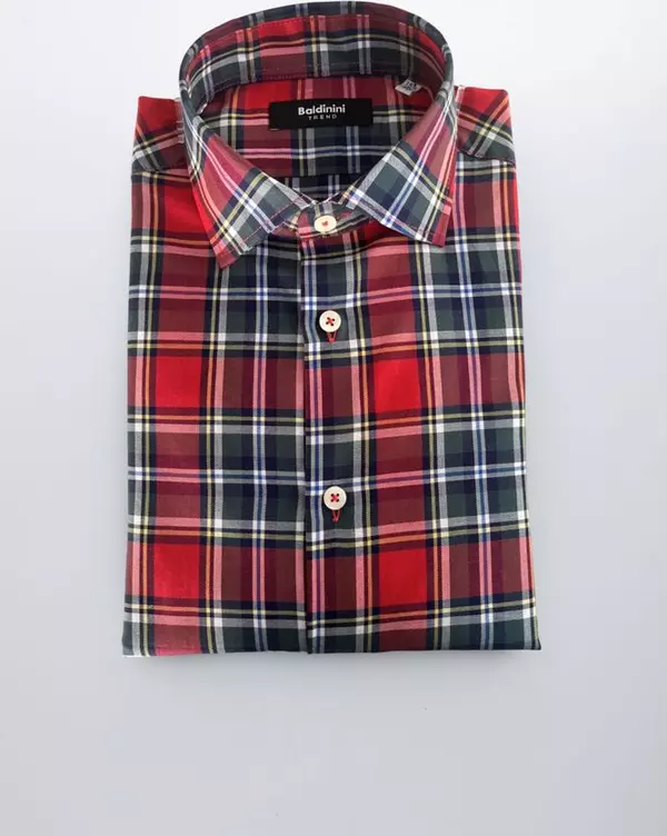 Multicolor Cotton Men Shirt