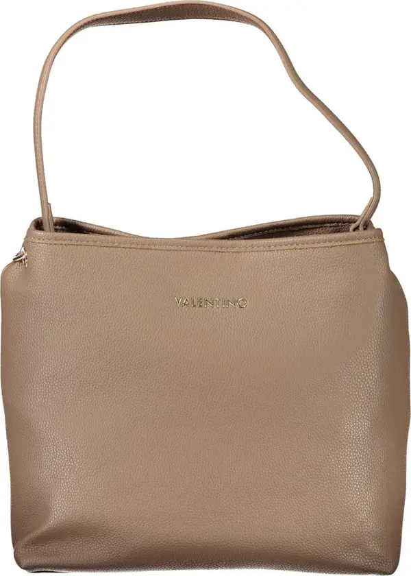 Brown Polyurethane Women's Bag