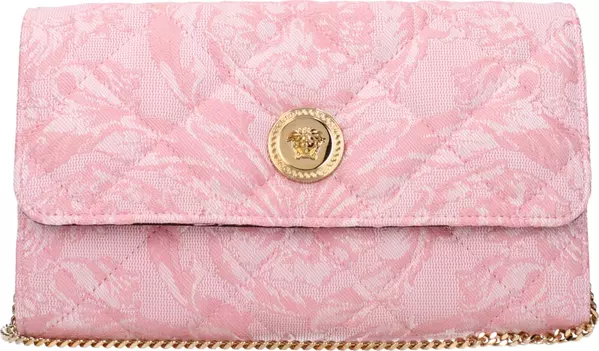 Pink Fabric Clutch Bag