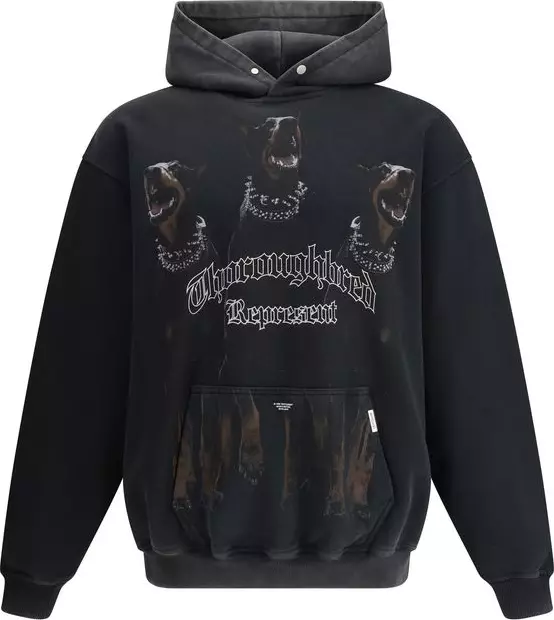 Black Cotton Sweatshirt