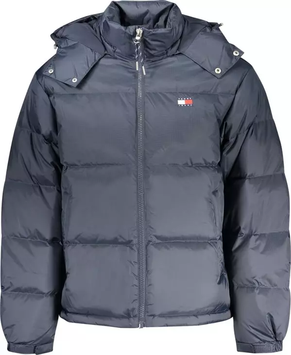 Blue Polyester Men's Jacket
