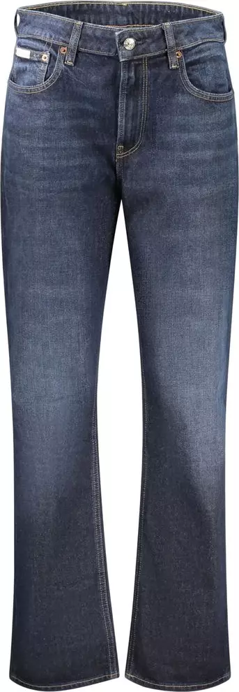 Blue Cotton Women's High-Rise Jeans