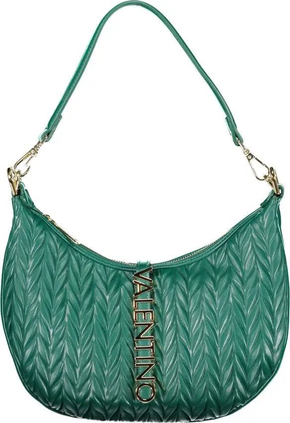 Green Polyurethane Women's Bag